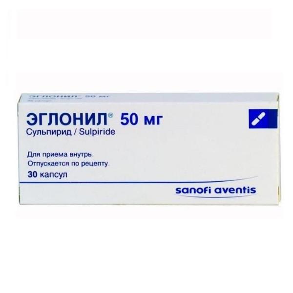 Эглонил капс. 50мг №30 (Сульпирид) нейролептик Рх