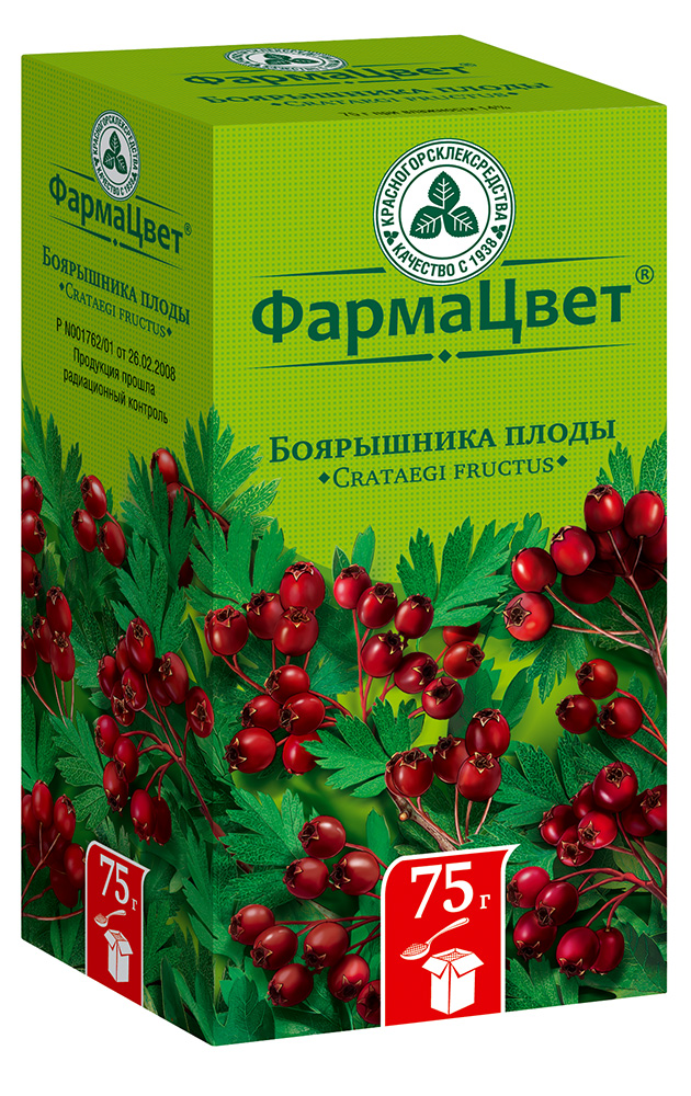 Боярышника плоды 75г ФармаЦвет