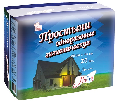 Ангелина NAPPY простыни №20 (60х60) гигиенические
