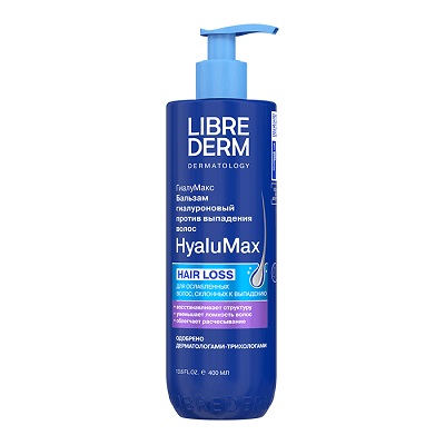 Либридерм ГиалуМакс бальзам гиалуроновый против выпадения волос 400мл