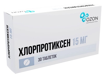 Хлорпротиксен таб. 15мг №30 нейролептик Рх (Озон)