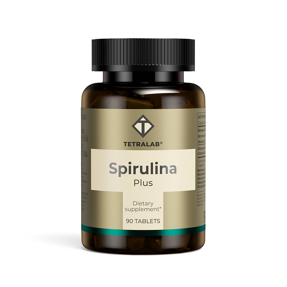 Тетралаб(Tetralab) Спирулина Плюс таб. №90 общеукрепляющее БАД
