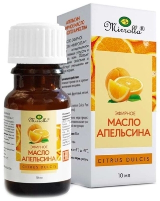 Масло эфирное Апельсин 10мл Мирролла